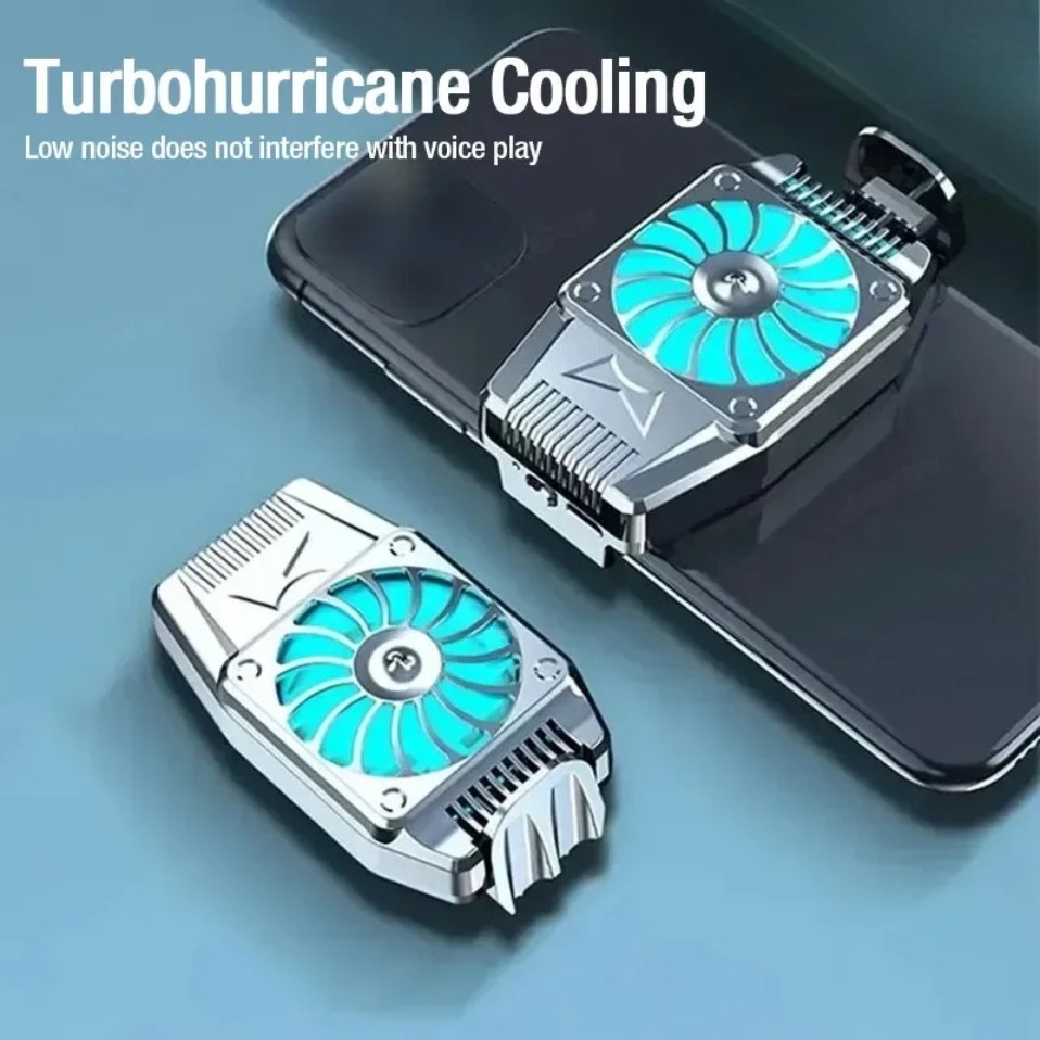 Mobile Tech Accessories - Portable Back Clip Cooling Mini Air-cooled