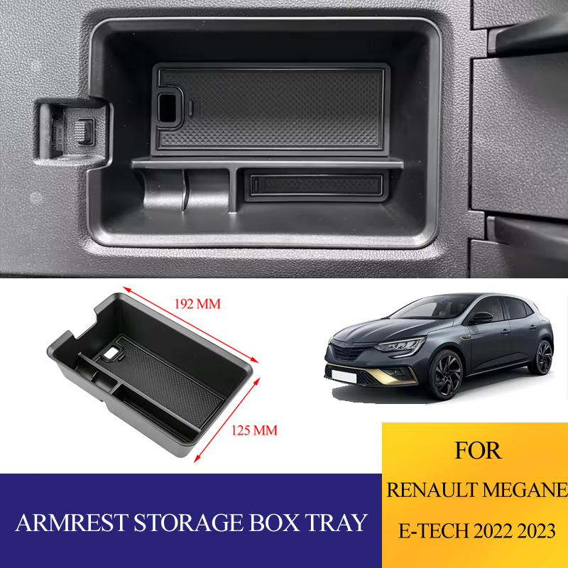 Tech Accessories Renault - ABS Car Armrest Storage Box Tray