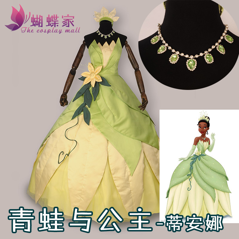 Princess Tiana Dress Cosplay C - Tech Hair Accessories 评论和价格