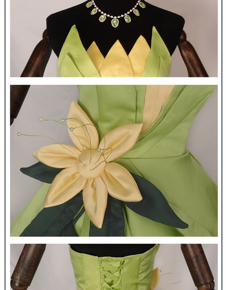 Princess Tiana Dress Cosplay C - Tech Hair Accessories 评论和价格