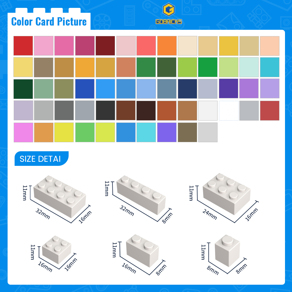 Gobricks 50pcs 3001 MOC Access - X Tech Accessories 评论和价格