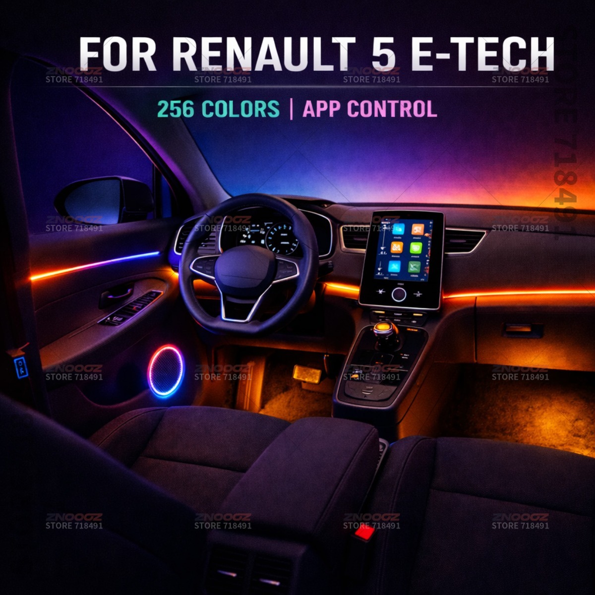 22in1 RGB Car Interior Acrylic - Tech Accessories Renault 评论和价格