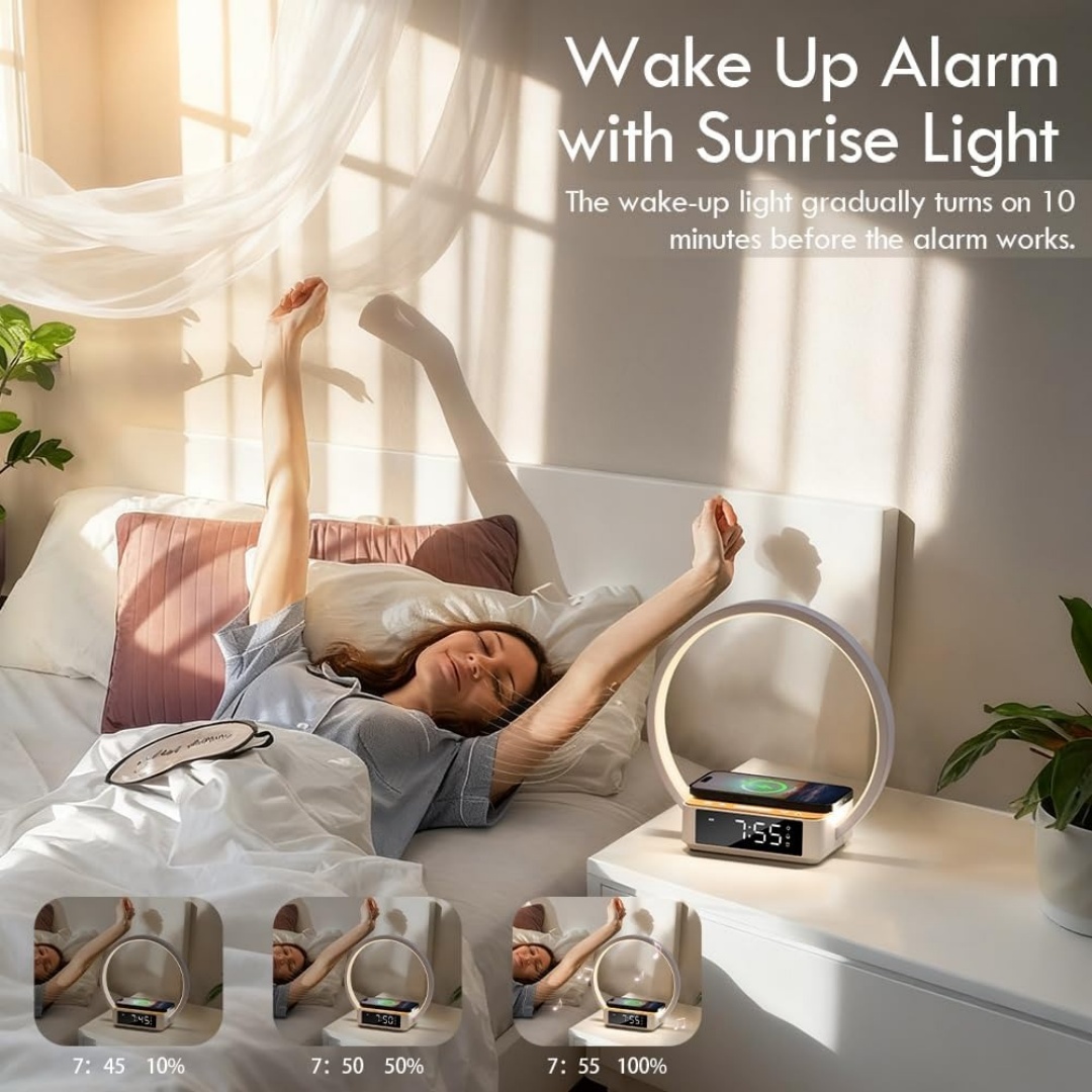 WILIT Touch Bedside Lamp with  - Wireless Charger 3 In 1 评论和价格