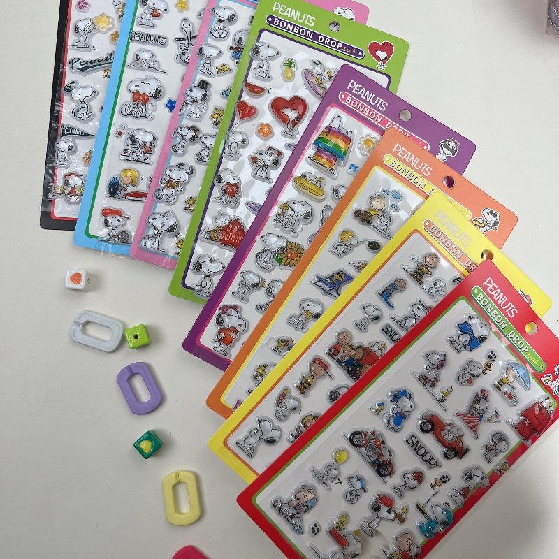 8Pcs Cute Snoopy Cartoon 3D Re - Tech Accessories For Office 评论和价格