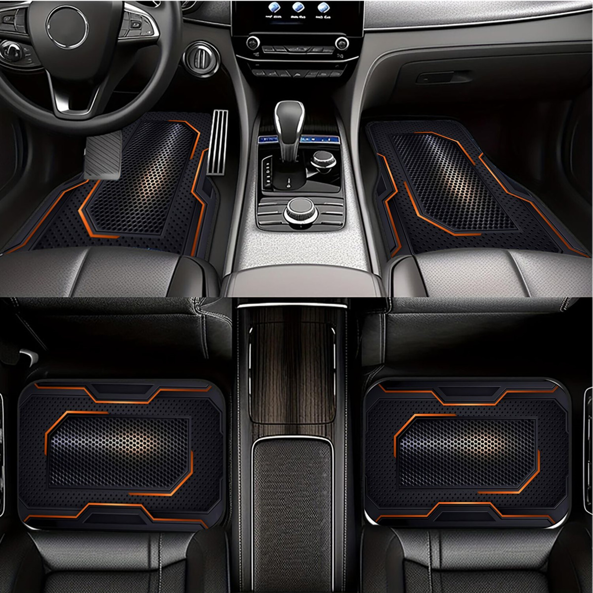 4Pcs Universal Car Floor Mats  - Universal Tech Accessories 评论和价格