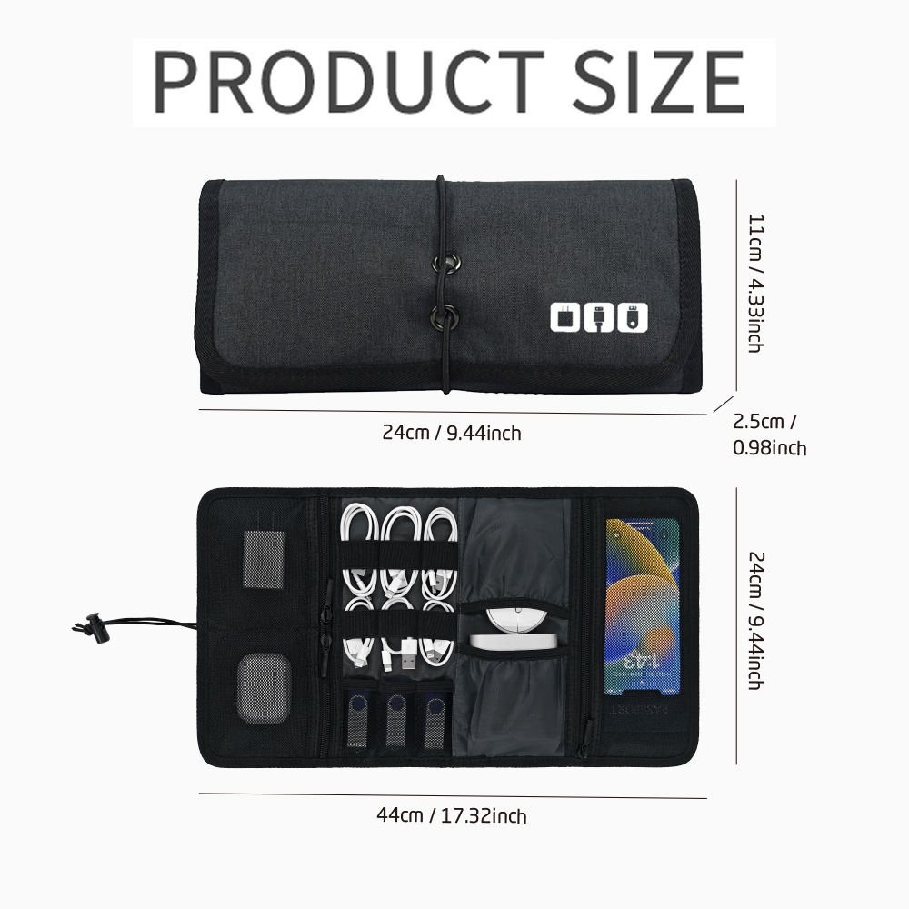 Tech Organizer Bag Cable Stora - Tech Accessories Bag 评论和价格