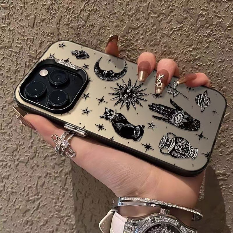 Sun Moon Cat Luxury Phone Case - Tech Accessories Iphone 评论和价格