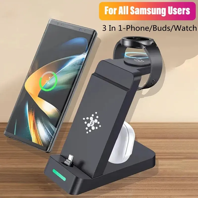 3 In 1 Charging Station for Sa - Wireless Charger 3 In 1 评论和价格
