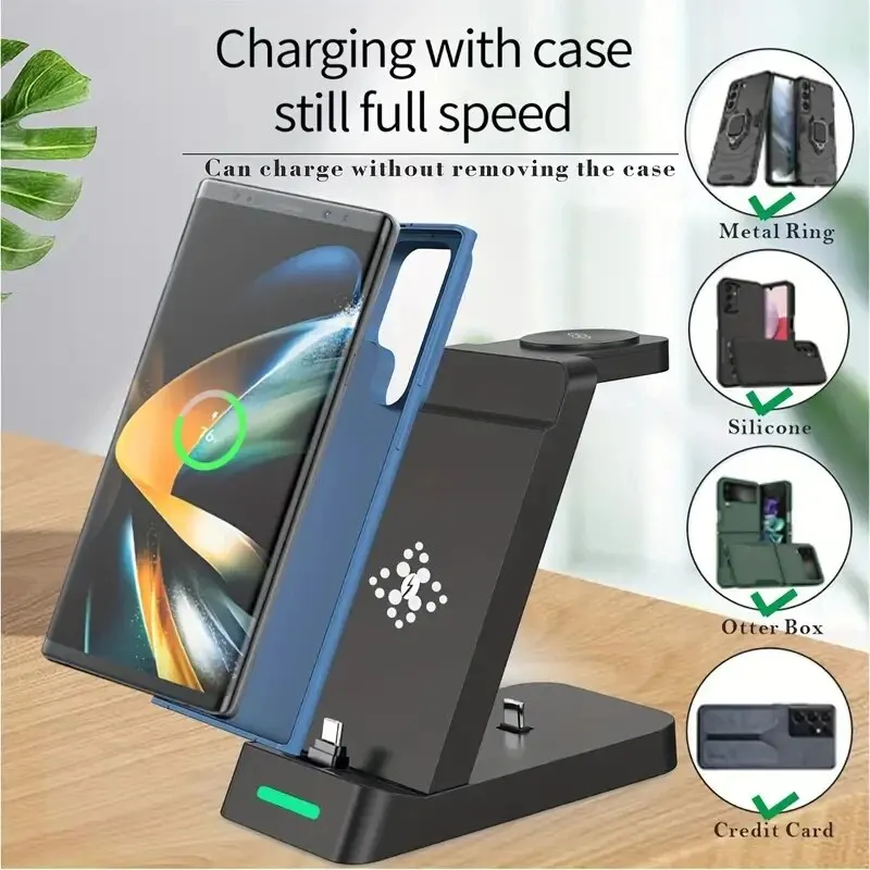 3 In 1 Charging Station for Sa - Wireless Charger 3 In 1 评论和价格