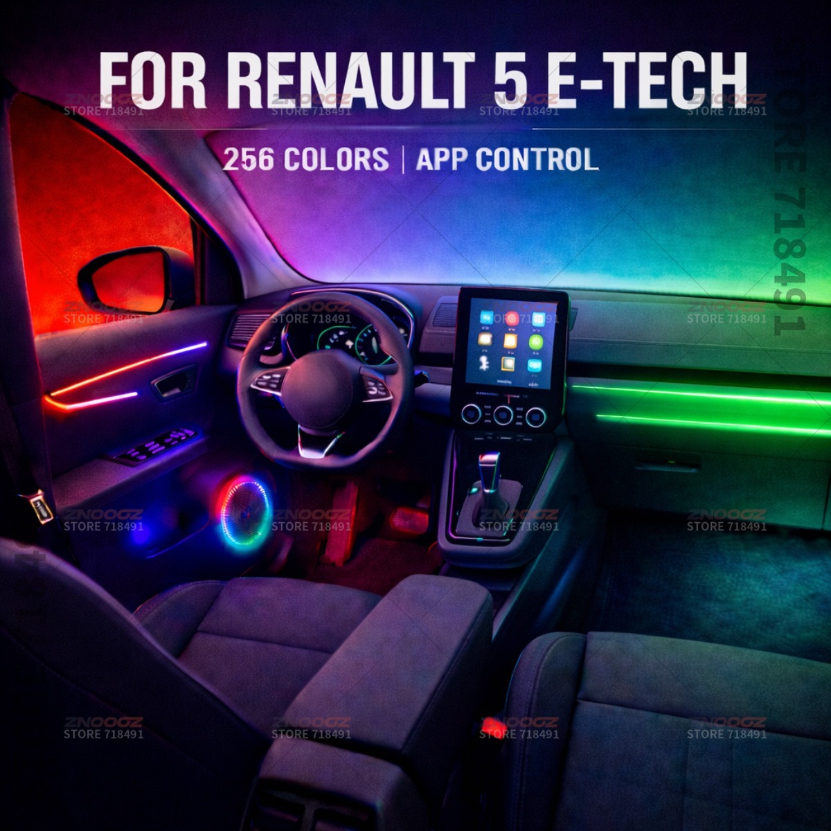 22in1 RGB Car Interior Acrylic - Tech Accessories Renault 评论和价格