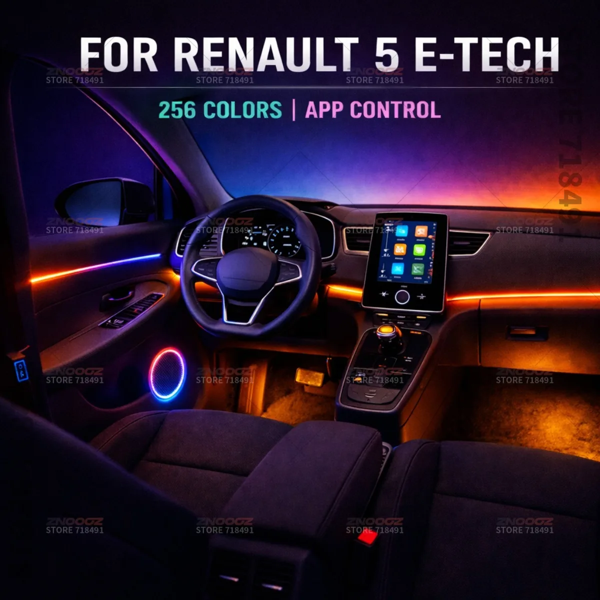 22in1 RGB Car Interior Acrylic - Tech Accessories Renault 评论和价格