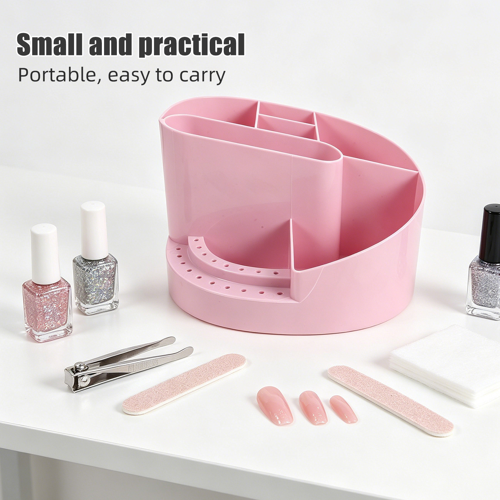 Nail Organizer Storage Box 7 C - Tech Accessories Desk 评论和价格