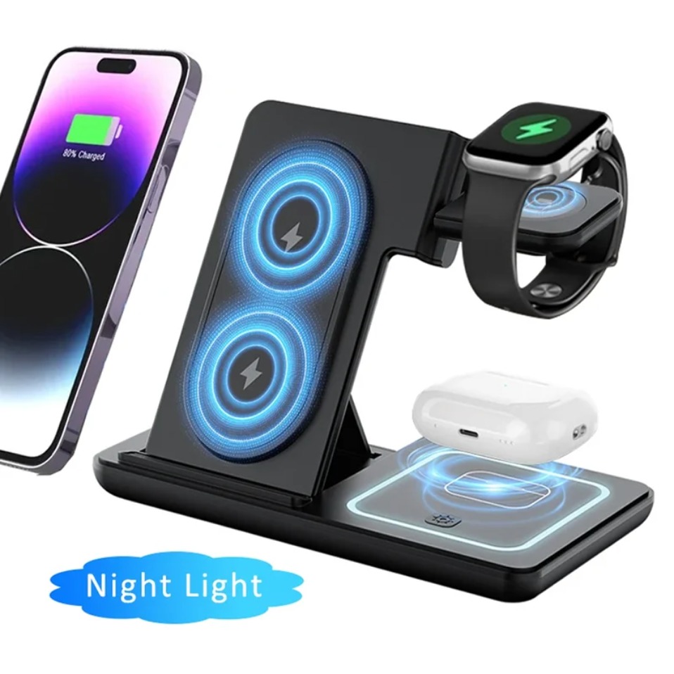 Night LED Light 3 In 1 Wireles - Wireless Charger 3 In 1 评论和价格