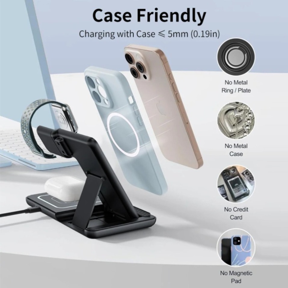 Night LED Light 3 In 1 Wireles - Wireless Charger 3 In 1 评论和价格