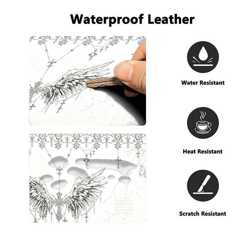 Leather Mousepad Black White A - Tech Accessories Desk 评论和价格