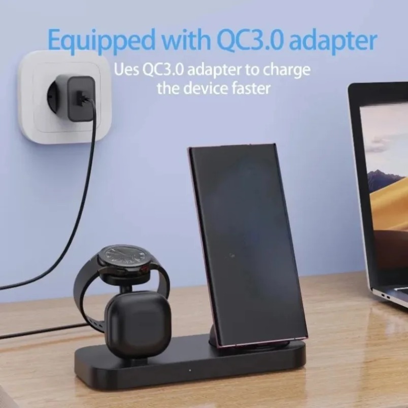 3 in 1 Wireless Charger Dual C - Wireless Charger 3 In 1 评论和价格