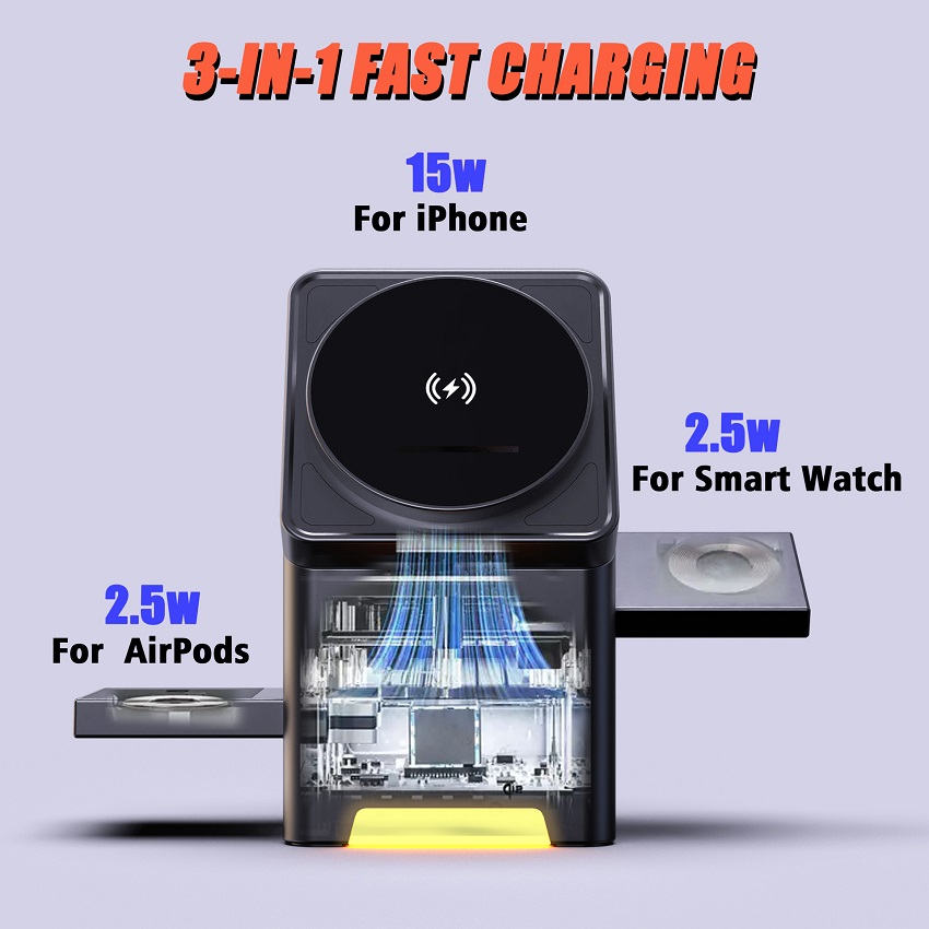 3 in 1 Magnetic Wireless Charg - Wireless Charger 3 In 1 评论和价格