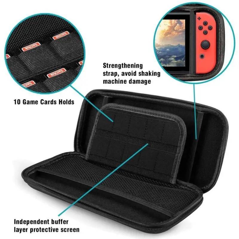 6 in 1 Kit Bags For Nintendo S - Tech Accessories Hard Case 评论和价格